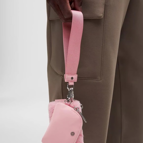 Lululemon: Pink Tide Fleece Dual Pouch Wristlet - Picture 4 of 7